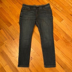 Lee Modern Fit Denim Dream Leggings. Size 10 Petite. Elastic Band. Pockets. EUC